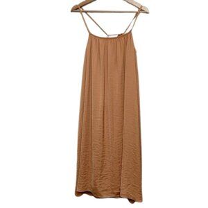 Oak + Fort Womens Medium Orange Slip Dress